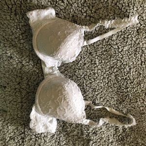 Lace white bra